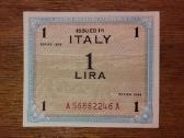 Italijos 1 liros banknotas