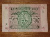Anglijos 2šilingu/6pencu banknotas