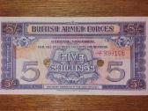 Anglijos 5 šilingu banknotas