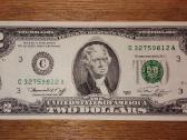 JAV 2 $ banknotas