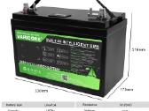 Varicore 12v Lifepo4 180ah akumuliatorius baterija - nuotraukos Nr. 3