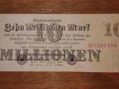 Vokietijos 10 mln markių banknotas