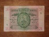 Anglijos 2 šilingu/6 pencu banknotas