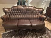 Vintažinė natūralios odos sofa - nuotraukos Nr. 2