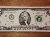 JAV 2 $ banknotas