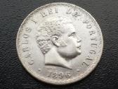 500 realų 1896m. Portugalija sidabras 917 - nuotraukos Nr. 2