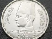 5 piastrai 1939m. Egiptas sidabras - nuotraukos Nr. 2