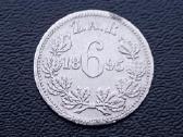 6 pensai 1895m. Pietų Afrika sidabras 925