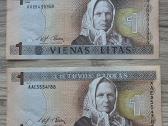 1994 metų gražaus stovio 1 litai