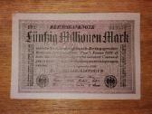 Vokietijos 50 mln markių banknotas