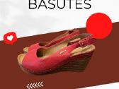 Raudonos Lasocki odinės basutės ant platformos