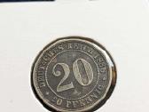 Vokietijos Imperija 20 pfenigų, 1888