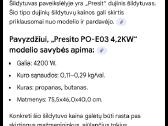 Šildytuvas Presito 4.2kw dujos/elektra - nuotraukos Nr. 7