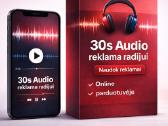 Parduodama 30s audio radijo reklama (Mp3 / Wav)