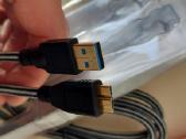 Usb A - Usb B Micro paauksotas kabelis 1m - nuotraukos Nr. 4