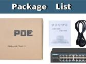 Poe Switch 16 + 2 ports fanless 250w - nuotraukos Nr. 4