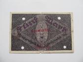 5 markės , Kempten Vokietija , 1918 - nuotraukos Nr. 2