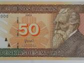 Litų banknotų pavyzdžiai - nuotraukos Nr. 3