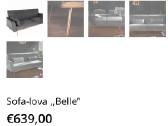 Elegantiška aksominė sofa-lova - nuotraukos Nr. 2