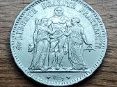 1875 m. Prancūzijos 5 frankų sidabrinė moneta. - nuotraukos Nr. 2