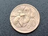 10 čentisimų 1921m. Italija