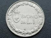 1 lira 1922m. Italija