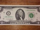 JAV 2 $ banknotas