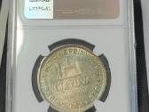 10 litų 1938 Ngc Ms62 vaivorykštės patina - nuotraukos Nr. 2