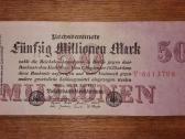 Vokietijos 50 mln markių banknotas