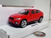 Bmw X6 2008 raudona 1:43 Rastar