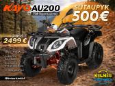 Registruojamas keturratis Kayo Au200t3b