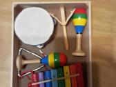Medinių muzikos instrumentų rinkinys