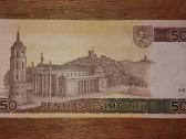 Lietuvos 50 litu banknotas - nuotraukos Nr. 2
