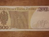 Lenkijos 500 zlotų banknotas - nuotraukos Nr. 2