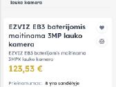 Ezviz ismani su akumuliatorium autonomine visi pri - nuotraukos Nr. 2