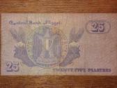 Egipto 25 piastres banknotas