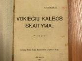 Vokiečių kalbos skaitymai Iv dalis. 1921