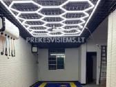 Hexagon LED korio formos apšvietimas su rėmu