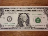 JAV 1 $ banknotas