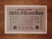 Vokietijos 50 mln markių banknotas