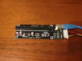 Pci-e x16 į Pci-e x1 Usb mining 4vnt.