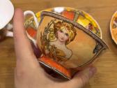 Aladenko fine bone china puodeliai su lėkštutėmis - nuotraukos Nr. 15