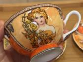 Aladenko fine bone china puodeliai su lėkštutėmis - nuotraukos Nr. 18