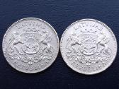 2 latai 1925,26m. Latvija sidabras 835 - nuotraukos Nr. 2