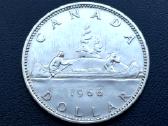 1 doleris 1966m. Kanada sidabras