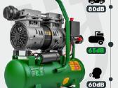 Betepalinis oro kompresorius Wuber W54009, 9l - nuotraukos Nr. 12