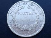 1 piastras 1895m. Indokinija sidabras 900