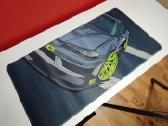 Drift race oversized pelės kilimėlis / mousepad