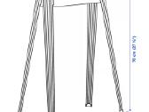 Parduodamos stalo kojos/ stalo žirgės Narpsel Ikea - nuotraukos Nr. 4