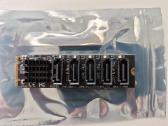 M.2 Sata adapteris Ngff to 5hdd Jmb575